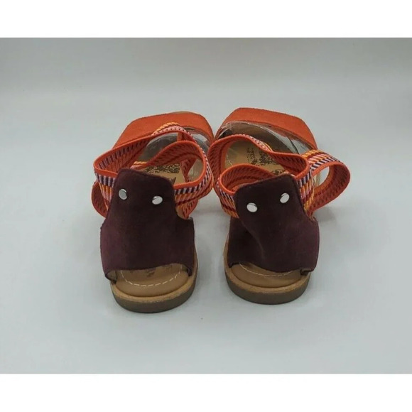 Sorel Women’s Size 6 Ella orange Ankle Scrappy Sandals New - Picture 6 of 13